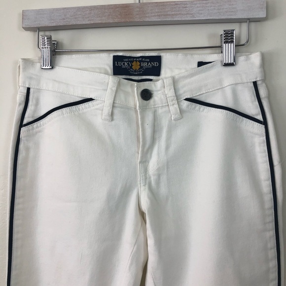 Lucky Brand Charlie Skinny White Jeans - Picture 2 of 8